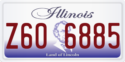IL license plate Z606885