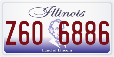 IL license plate Z606886