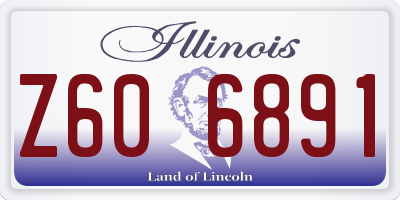 IL license plate Z606891
