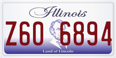 IL license plate Z606894