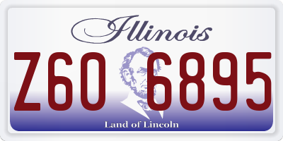 IL license plate Z606895