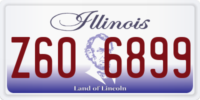 IL license plate Z606899