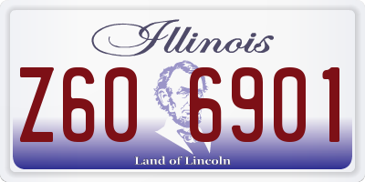 IL license plate Z606901