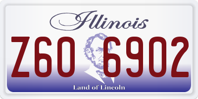IL license plate Z606902