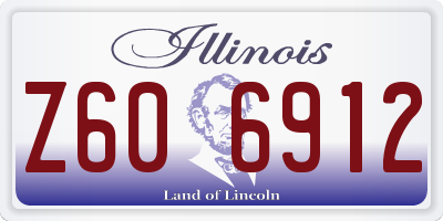 IL license plate Z606912