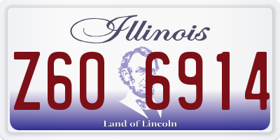 IL license plate Z606914