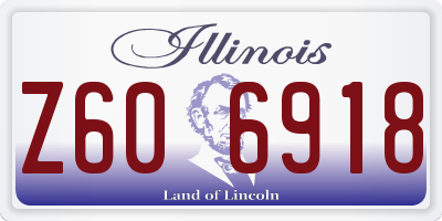 IL license plate Z606918