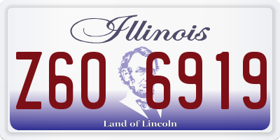 IL license plate Z606919