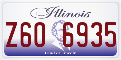 IL license plate Z606935