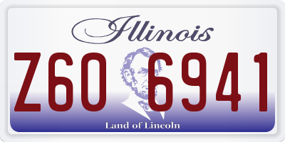 IL license plate Z606941