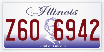 IL license plate Z606942