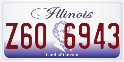 IL license plate Z606943