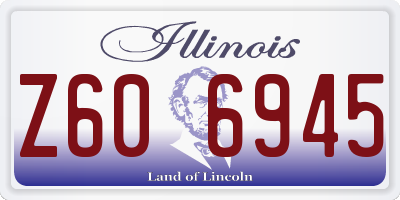 IL license plate Z606945