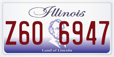 IL license plate Z606947