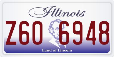 IL license plate Z606948