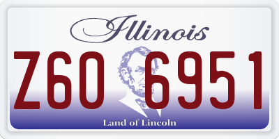 IL license plate Z606951