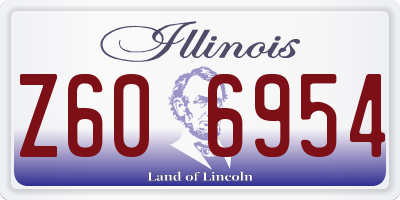IL license plate Z606954