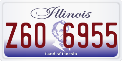 IL license plate Z606955