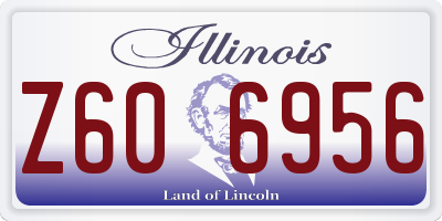 IL license plate Z606956