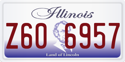 IL license plate Z606957