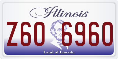 IL license plate Z606960