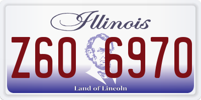 IL license plate Z606970