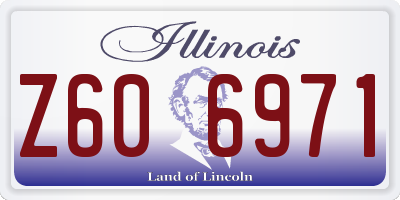IL license plate Z606971