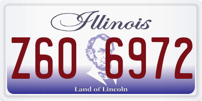 IL license plate Z606972