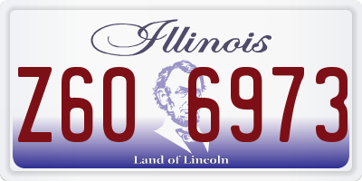 IL license plate Z606973