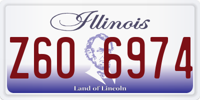IL license plate Z606974