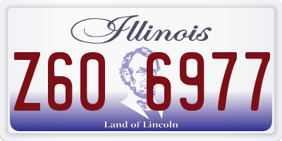 IL license plate Z606977