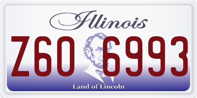 IL license plate Z606993