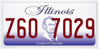 IL license plate Z607029