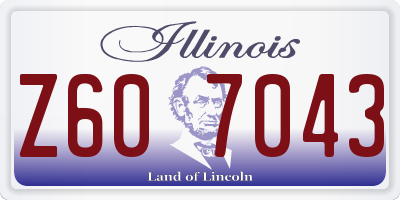IL license plate Z607043