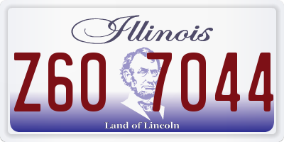 IL license plate Z607044