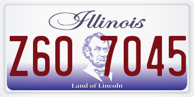 IL license plate Z607045