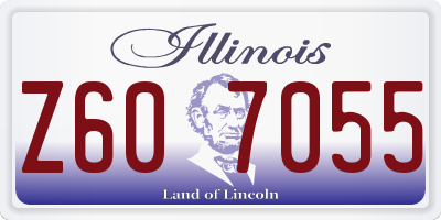 IL license plate Z607055
