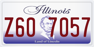 IL license plate Z607057