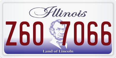 IL license plate Z607066
