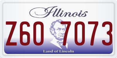 IL license plate Z607073