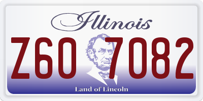 IL license plate Z607082