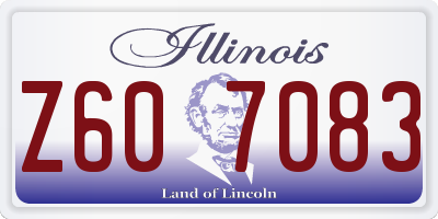 IL license plate Z607083