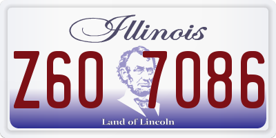 IL license plate Z607086