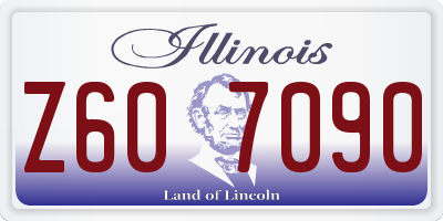 IL license plate Z607090