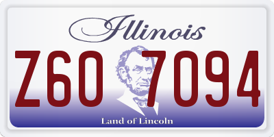 IL license plate Z607094
