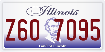 IL license plate Z607095