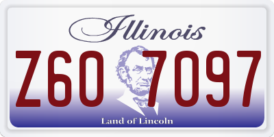 IL license plate Z607097