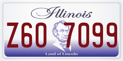 IL license plate Z607099