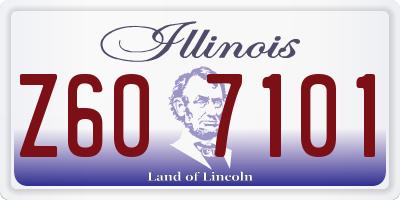 IL license plate Z607101
