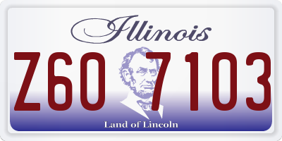 IL license plate Z607103